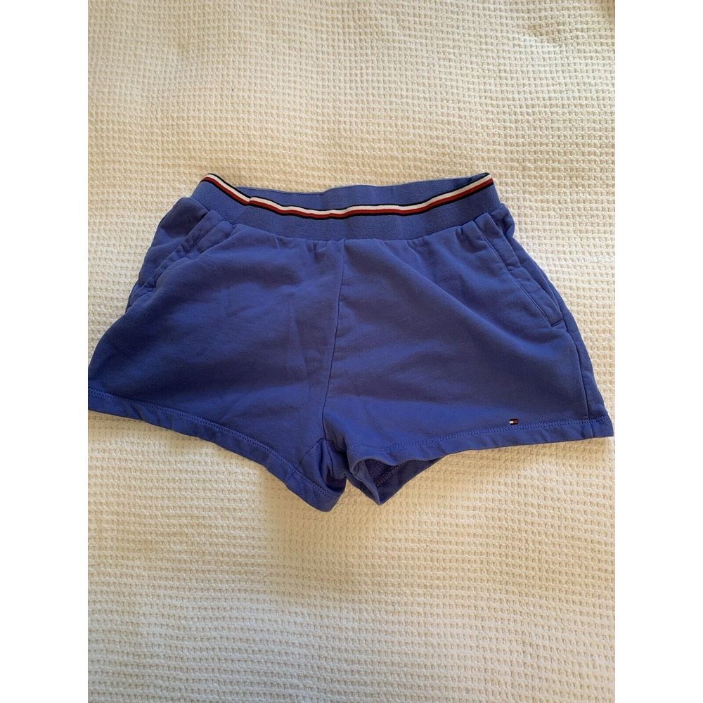 Tommy Hilfiger Shorts Women Blue Hyacinth High Waisted Small‎